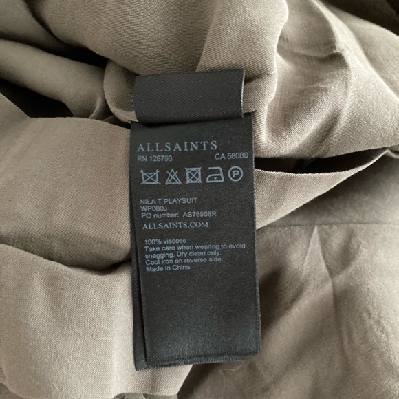Brand New ALLSAINTS Nila T Playsuit Romper Size 2 - Picture 6 of 6